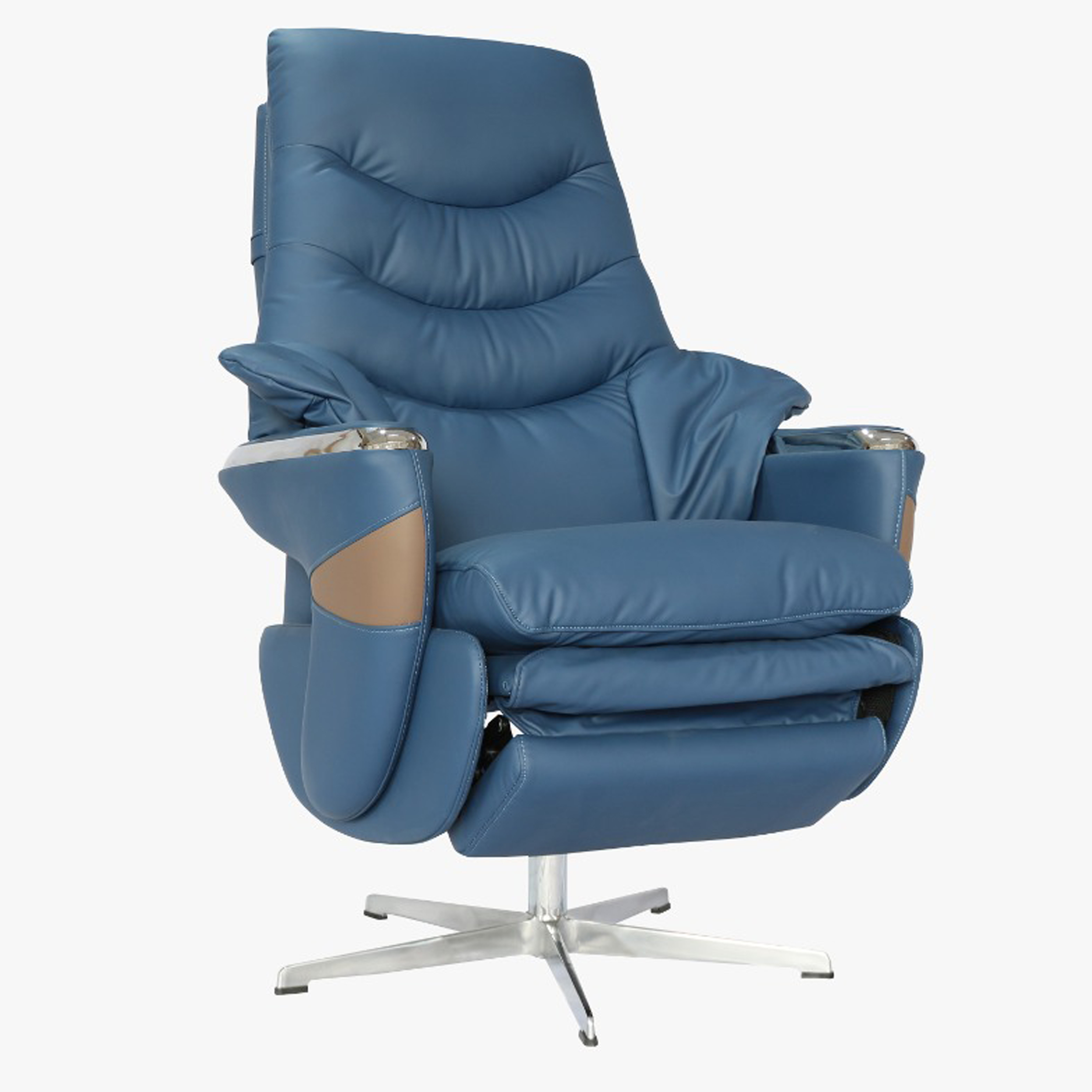 Recliner chair with inbuilt massage function