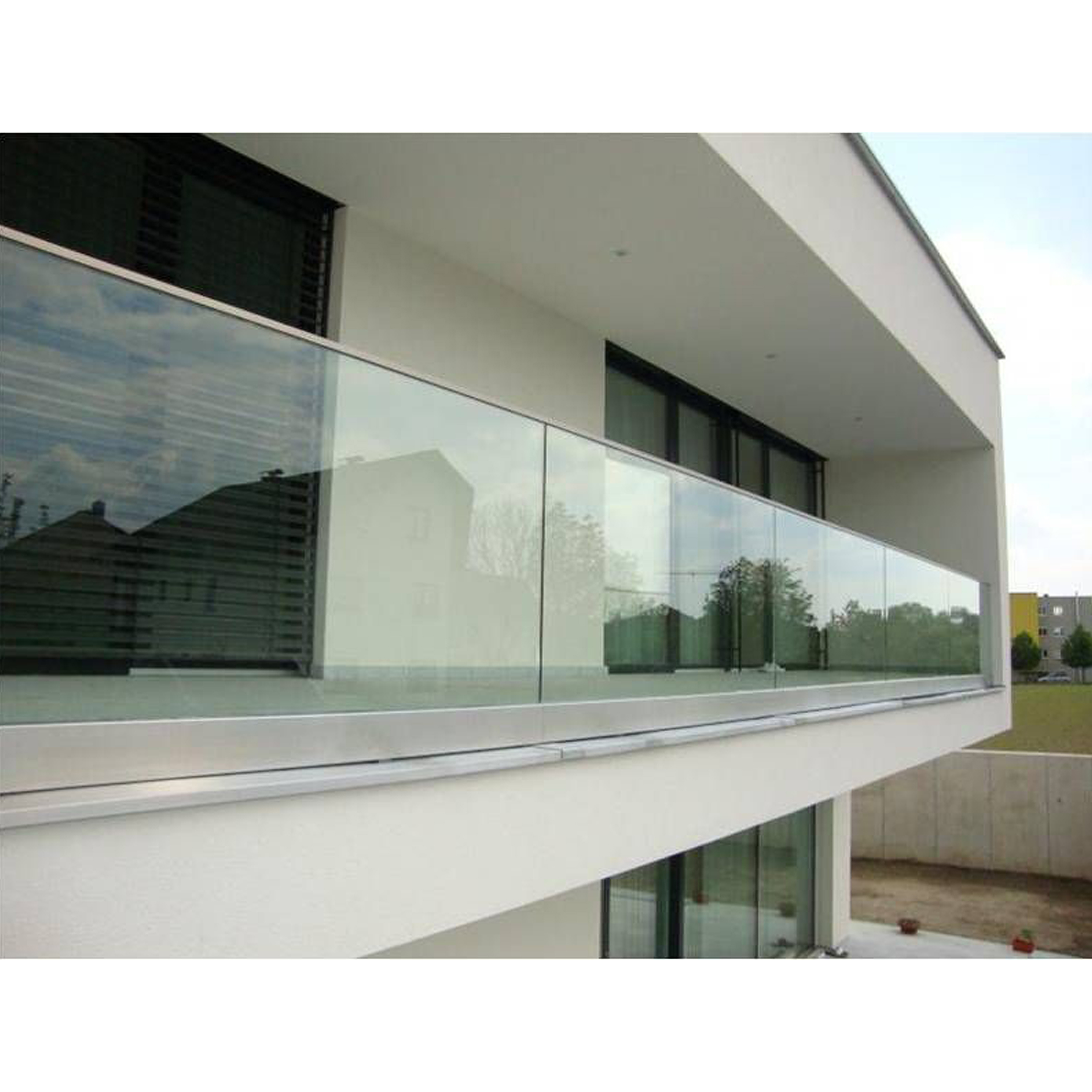 U Channel Glass Railing