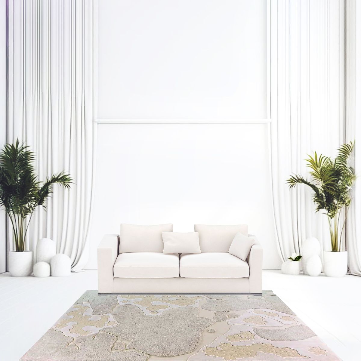 Pure White 1 Area Rug - Image 5