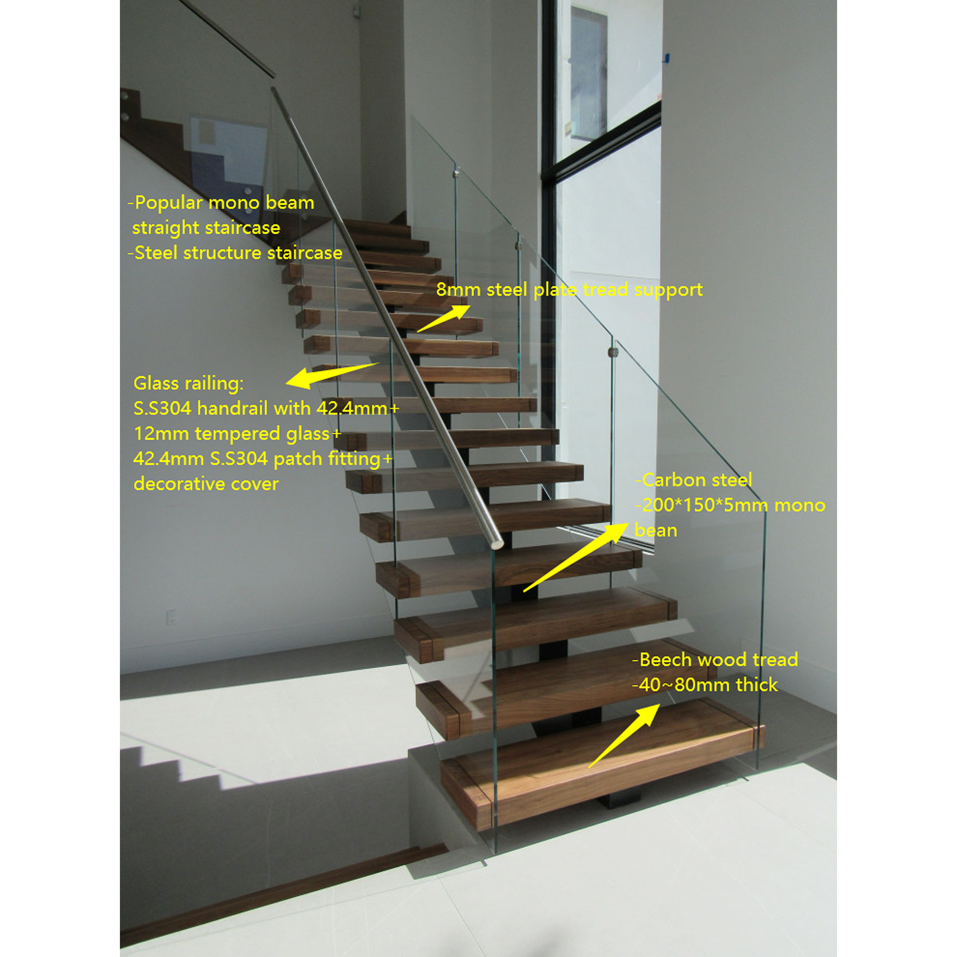 Mono Beam Straight Staircase image 2
